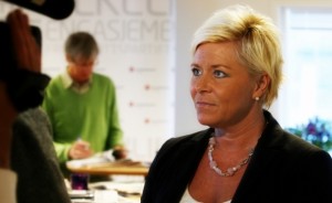 Finansminister Siv Jensen.  Foto: Fremskrittspartiet/Flickr