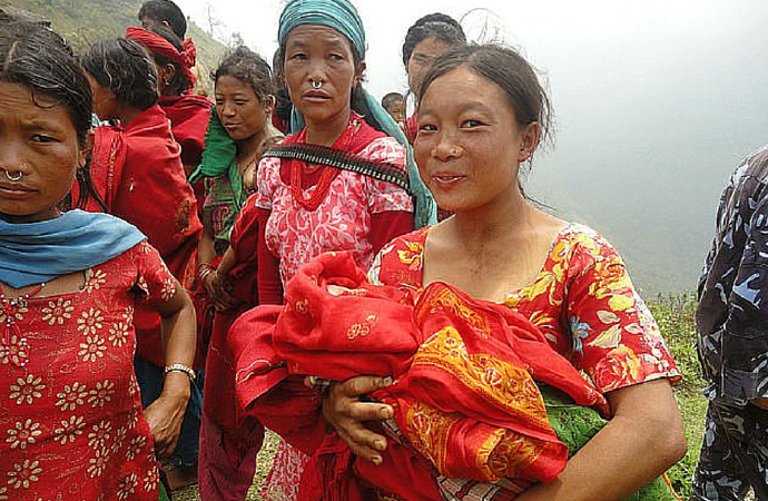 Fra ett av de jordskjelvrammede områdene i Nepal i 2015, 2015© FIAN International
